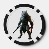 Arktischer Werwolf Pokerchips (Rückseite)
