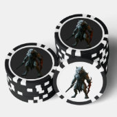 Arktischer Werwolf Pokerchips (Stapel)