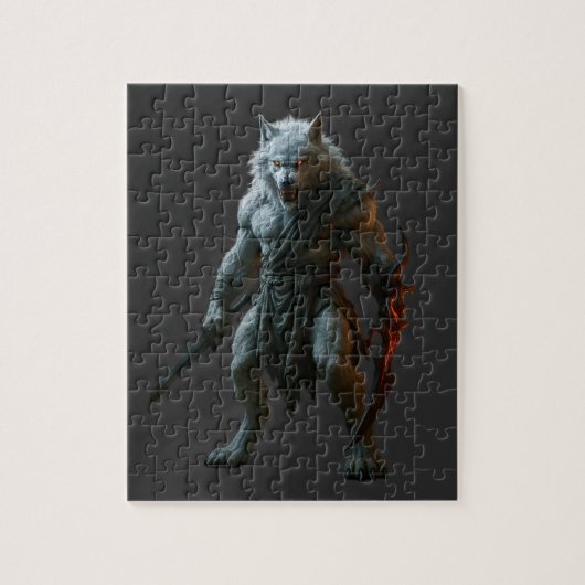 Arktischer Werwolf Puzzle (Vertikal)