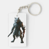 Arktischer Werwolf Schlüsselanhänger (Rückseite)
