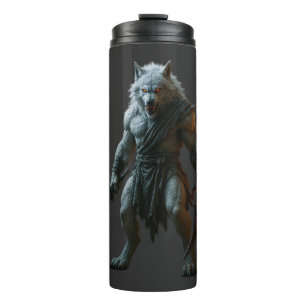 Arktischer Werwolf Thermosbecher