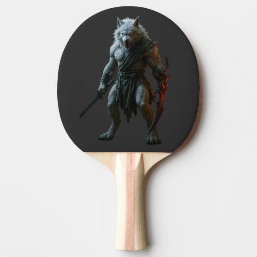 Arktischer Werwolf Tischtennis Schläger (Vorderseite)