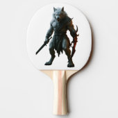 Arktischer Werwolf Tischtennis Schläger (Rückseite)