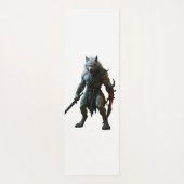 Arktischer Werwolf Yogamatte (Rückseite)
