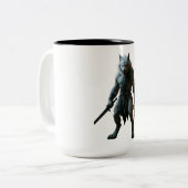 Arktischer Werwolf Zweifarbige Tasse (Vorderseite Links)