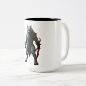 Arktischer Werwolf Zweifarbige Tasse (VorderseiteRechts)