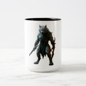 Arktischer Werwolf Zweifarbige Tasse (Mittel)