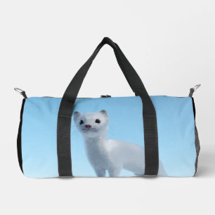 Arktischer Wiesel Charme Duffle Bag