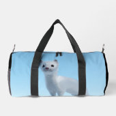 Arktischer Wiesel Charme Duffle Bag (Rückseite)