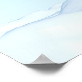 Arktischer Wiesel Charme Poster (Ecke)