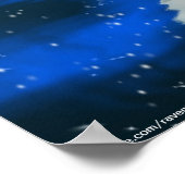 Arktischer Wolf, Aurora Wildlife Art Poster (Ecke)