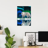 Arktischer Wolf, Aurora Wildlife Art Poster (Heimbüro)