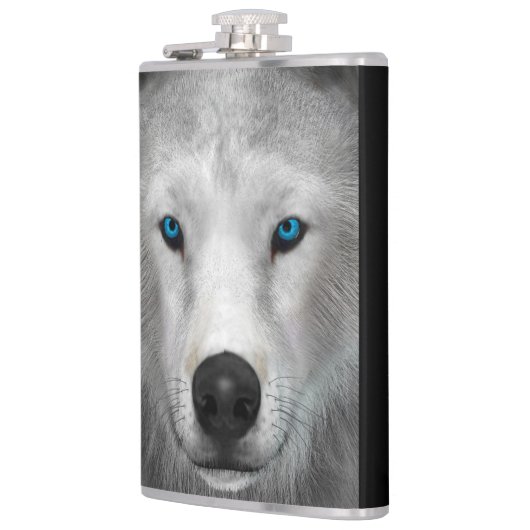 Arktischer Wolf Flachmann (Links)