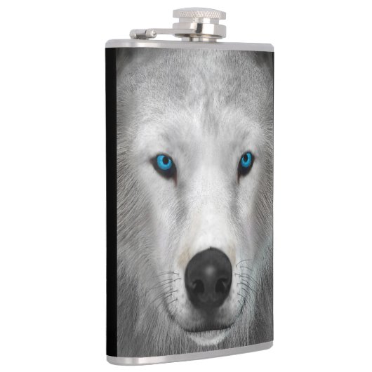 Arktischer Wolf Flachmann (Rechts)