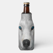 Arktischer Wolf Flaschenkühler (Flaschenvorderseite)