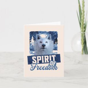 Arktischer Wolf Geist der Freiheit Wildlife Design