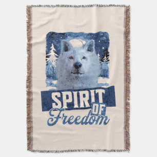 Arktischer Wolf Geist der Freiheit Wildlife Design Decke