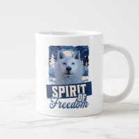 Arktischer Wolf Geist der Freiheit Wildlife Design