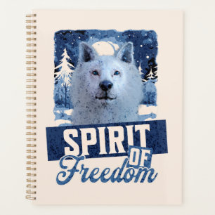 Arktischer Wolf Geist der Freiheit Wildlife Design Planer
