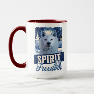 Arktischer Wolf Geist der Freiheit Wildlife Design Tasse