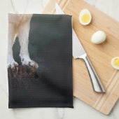 Arktischer Wolf Handtuch (Viertel Falte)