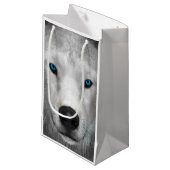 Arktischer Wolf Kleine Geschenktüte (Vorderseite Schrägansicht)