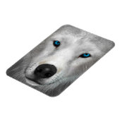 Arktischer Wolf Magnet (Linke Seite)