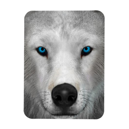 Arktischer Wolf Magnet (Vertikal)
