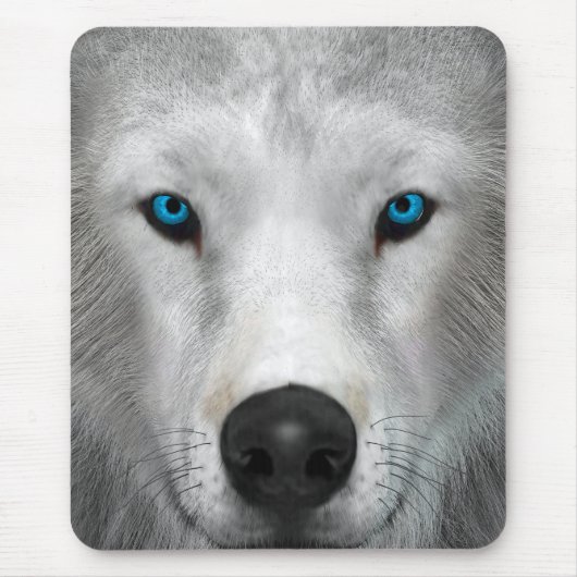 Arktischer Wolf Mousepad (Vorne)