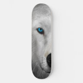 Arktischer Wolf Skateboard (Vorderseite)