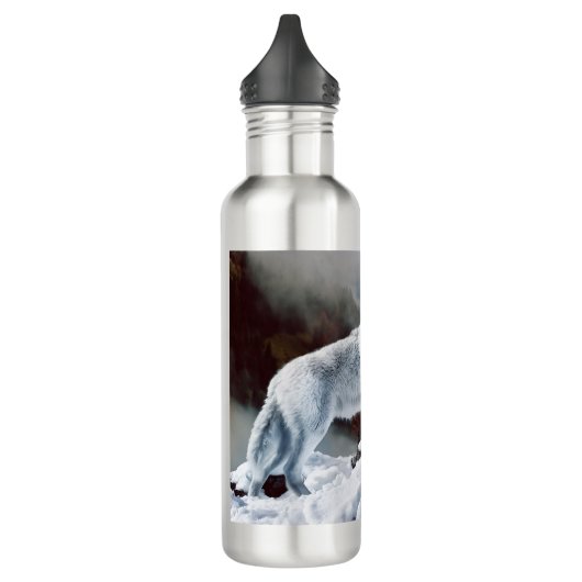 Arktischer Wolf Trinkflasche (Links)