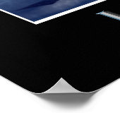 Arktischer Wolf und ein Wintermond LEADERSHIP Art Poster (Ecke)