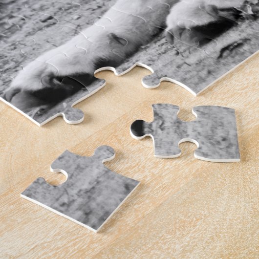 Arktischer Wolf - Weißwolf Puzzle (Seite)