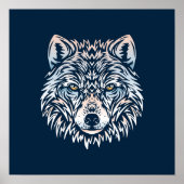 Arktischer Wolf | Wolf Winter Wall Print Poster (Vorne)