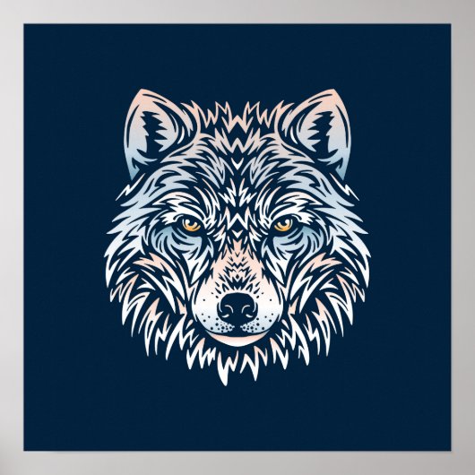 Arktischer Wolf | Wolf Winter Wall Print Poster (Vorne)