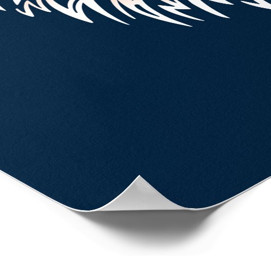 Arktischer Wolf | Wolf Winter Wall Print Poster (Ecke)