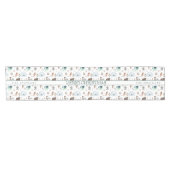 Arktisches Abenteuer im Nordlichtwald Kurzer Tischläufer (Horizontal)