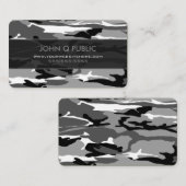 Arktisches Camouflage-Muster Visitenkarte (Vorne/Hinten)