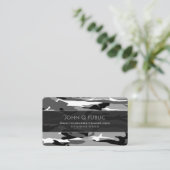 Arktisches Camouflage-Muster Visitenkarte (Stehend Vorderseite)