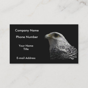 Arktisches Gyrfalcon Visitenkarte