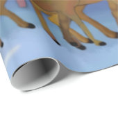 Arktisches Ren-Packpapier Geschenkpapier (Rolleneckpunkt)