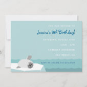 Arktisches Siegel Ozean Kinder zum Geburtstag Einladung (Vorderseite)