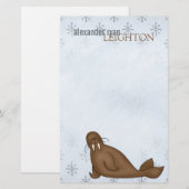 Arktisches Walroß • Briefpapier (Vorne/Hinten)