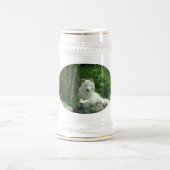 Arktisches Wolf-Bier Stein Bierglas (Mittel)