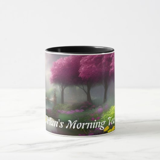 Arlans Morgentee Personalisiert anpassbar Tasse (Zentrum)