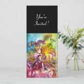 ARLECCHINA VIOLINIST Mardi Gras Masquerade Party Einladung (Stehend Vorderseite)