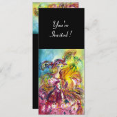 ARLECCHINA VIOLINIST Mardi Gras Masquerade Party Einladung (Vorne/Hinten)