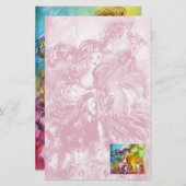 ARLECCHINA VIOLINIST / Venezianische Karnevalsnach Briefpapier (Vorne/Hinten)