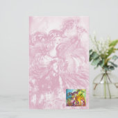 ARLECCHINA VIOLINIST / Venezianische Karnevalsnach Briefpapier (Stehend Vorderseite)