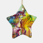 ARLECCHINA VIOLINIST / Venezianische Karnevalsnach Keramik Ornament (Rechts)